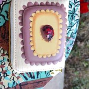 Adorable realistic ladybug small wallet
